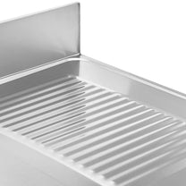 Kitchen & Utility Sinks – Two-bowl pool sink with drainer, - Carlat
