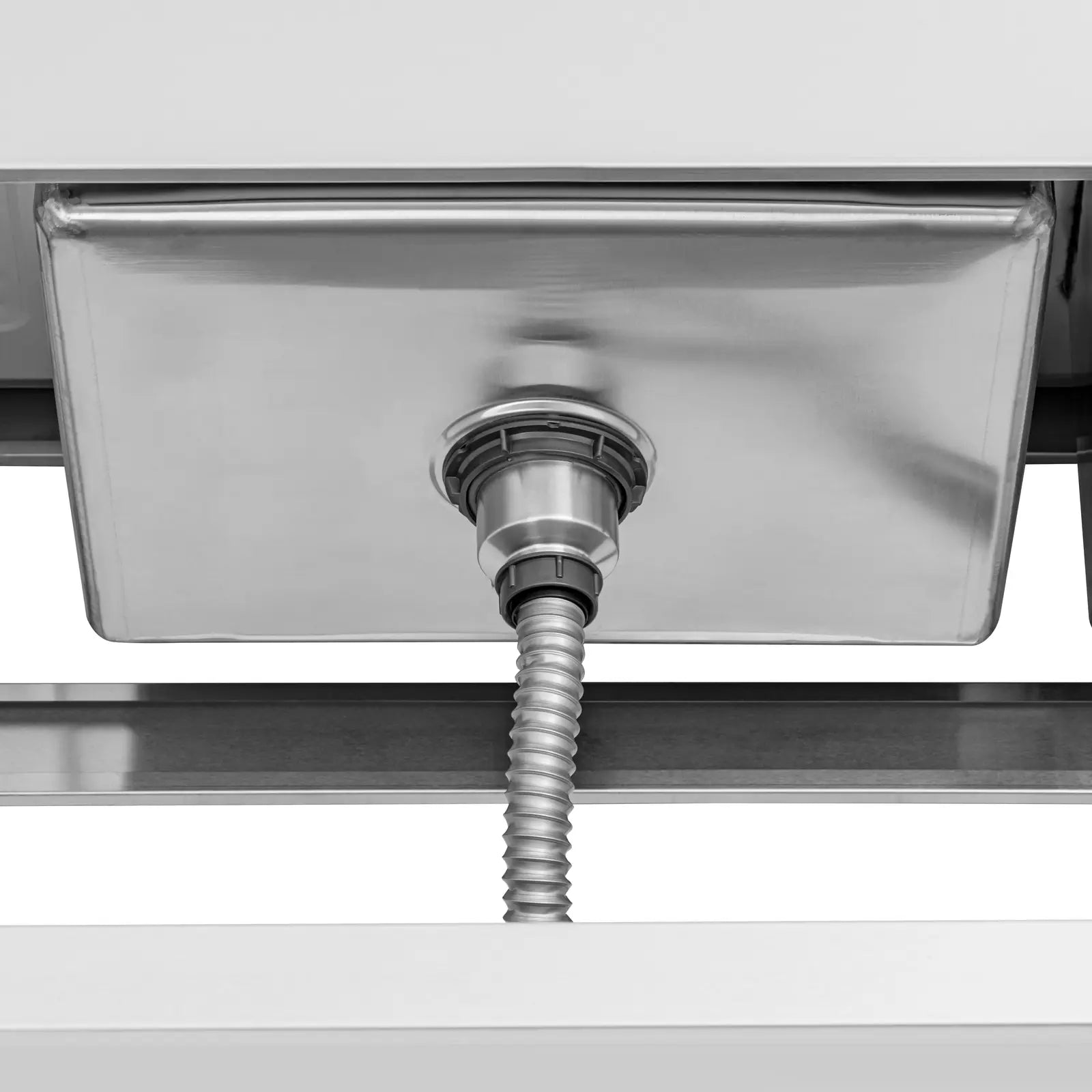 Kitchen & Utility Sinks – Two-bowl pool sink with drainer, - Carlat
