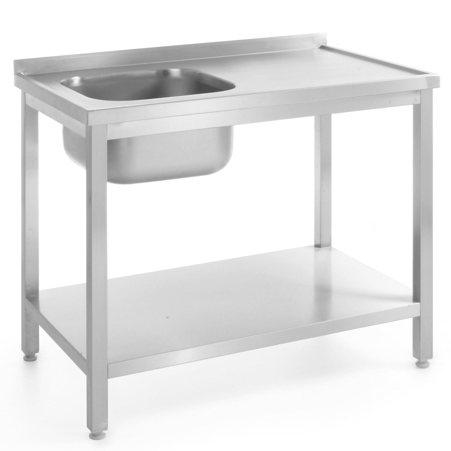Kitchen & Utility Sinks – Wall-mounted catering worktop table with - Carlat
