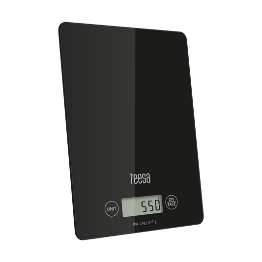 Kitchen scales – Black Glass Kitchen Scale - Carlat