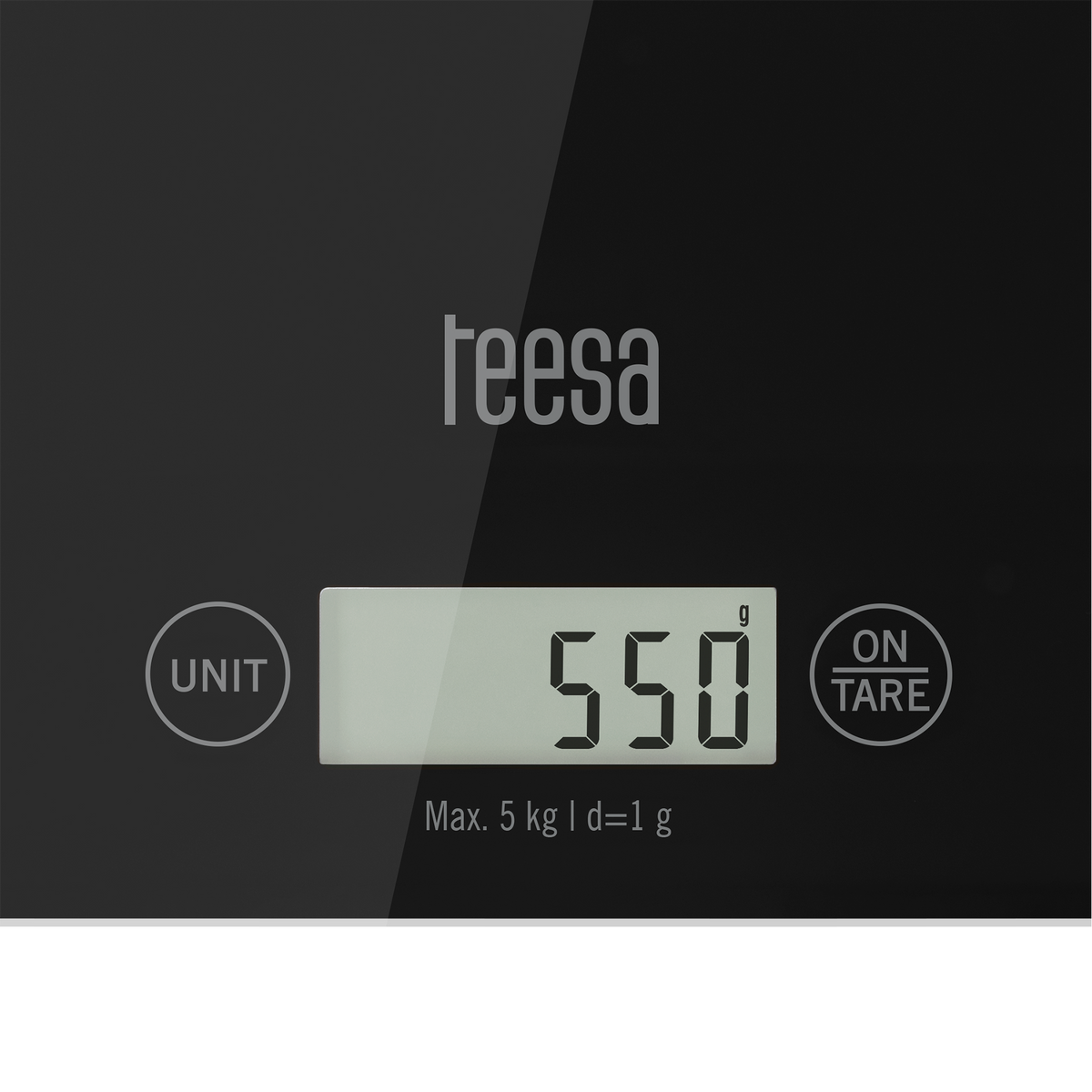Kitchen scales – Black Glass Kitchen Scale - Carlat