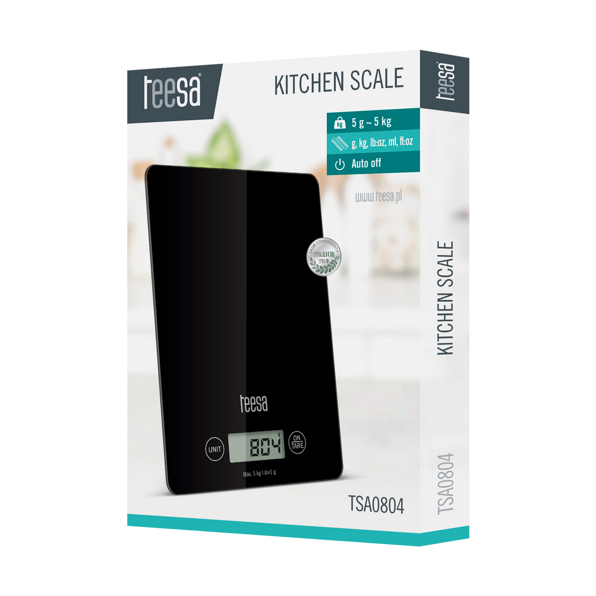 Kitchen scales – Black Glass Kitchen Scale - Carlat