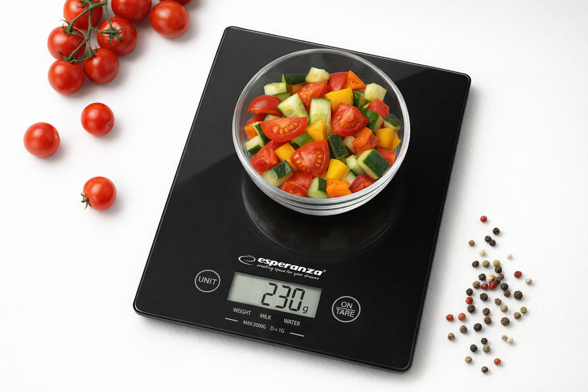 Kitchen scales – EKS002K Esperanza Kitchen Scale, Lemon Black - Carlat