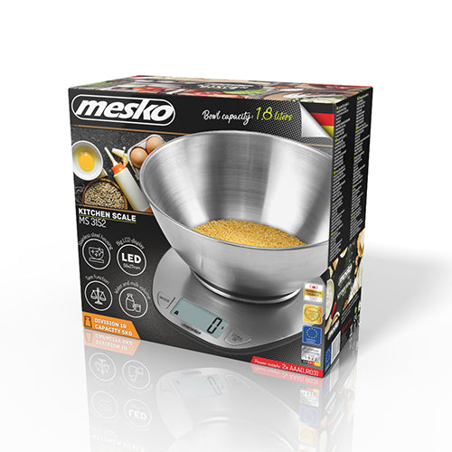MESKO Kitchen scales – MS 3152 Kitchen Scale with 2-liter Bowl – image 7