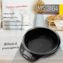 MESKO Kitchen scales – MS 3164 Kitchen Scale with Bowl – image 6