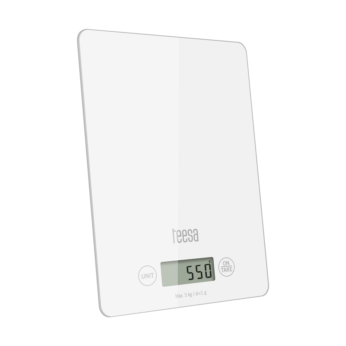 Kitchen scales – White Glass Kitchen Scale - Carlat