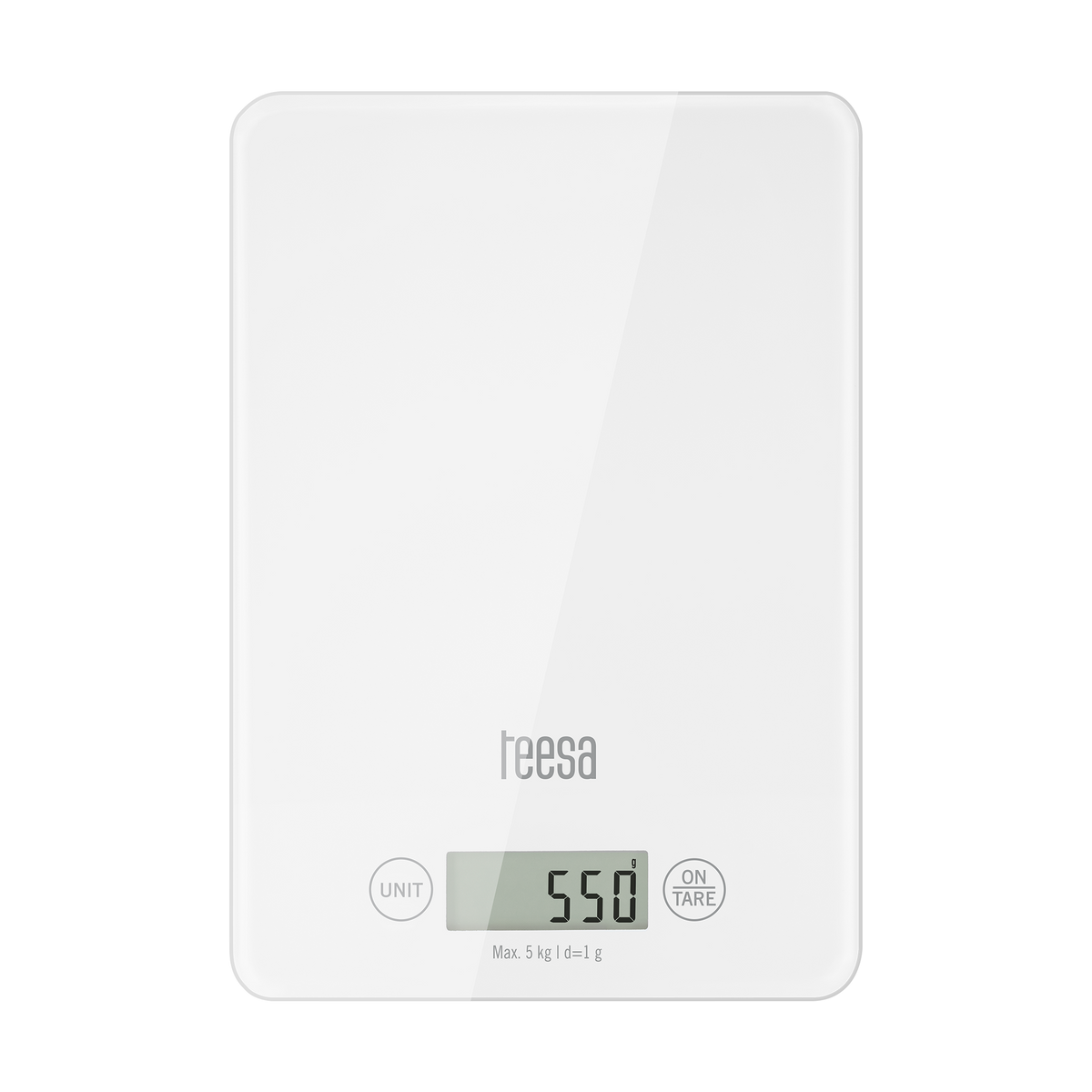Kitchen scales – White Glass Kitchen Scale - Carlat
