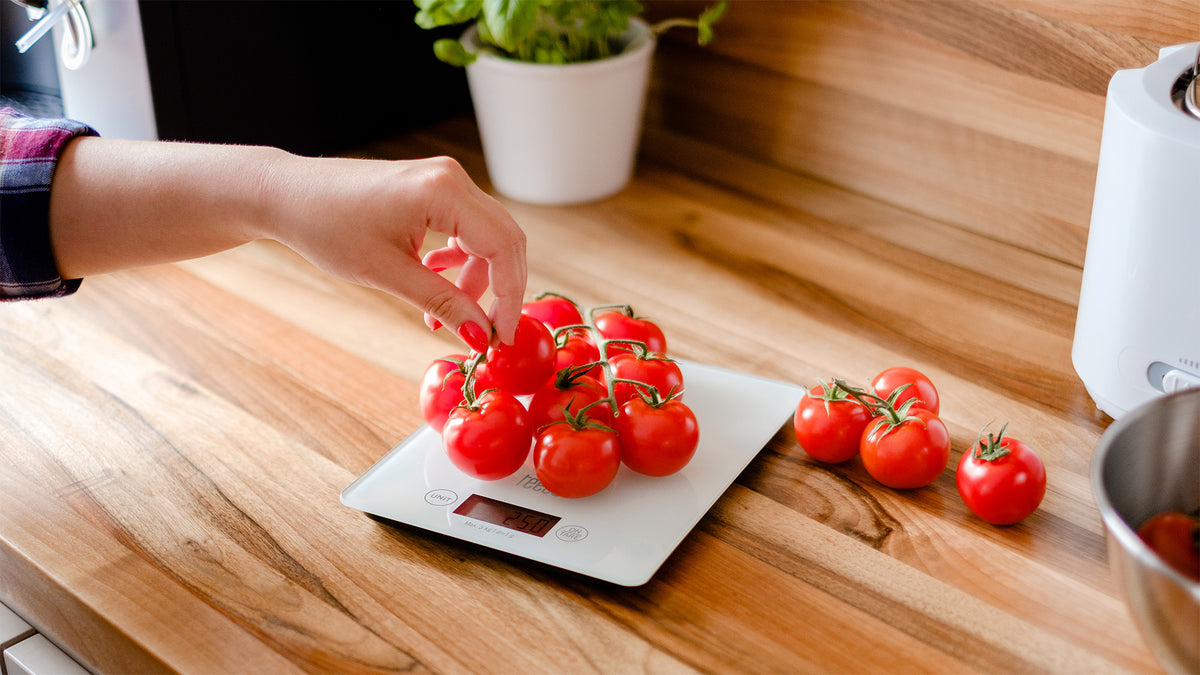 Kitchen scales – White Glass Kitchen Scale - Carlat