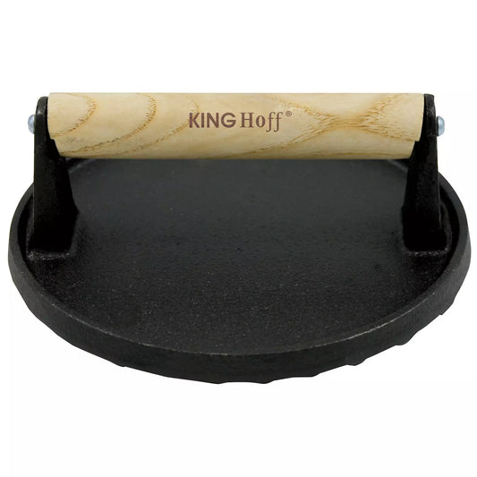 Kitchen utensils – Kinghoff Cast Iron Meat Press, 17.8 cm Diameter - Carlat