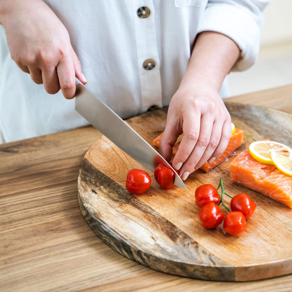 Knives, cleavers, and – 33 cm Stainless Steel Chef's Knife (7Cr17Mov) - Carlat