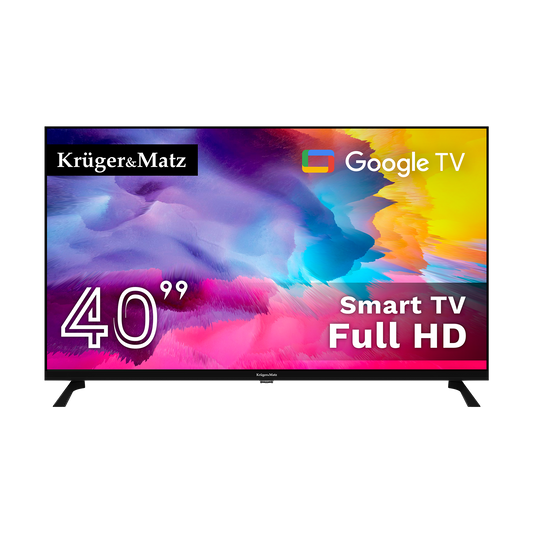 Kruger&Matz 40" FHD Google TV 5.0 TV, DVB-T2/S2/T/C, H.265 HEVC - Carlat