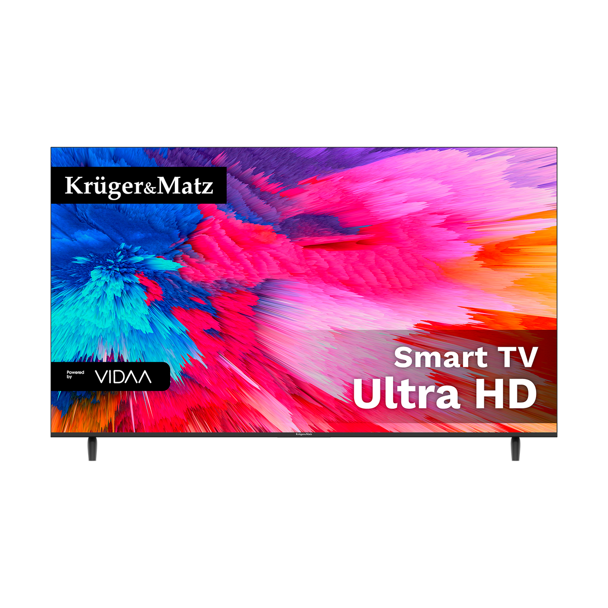 Kruger&amp;Matz 50" UHD Smart TV with DVB-T2/S2, H.265 (HEVC), and VIDAA - Carlat