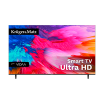 Kruger&amp;Matz 50" UHD Smart TV with DVB-T2/S2, H.265 (HEVC), and VIDAA - Carlat