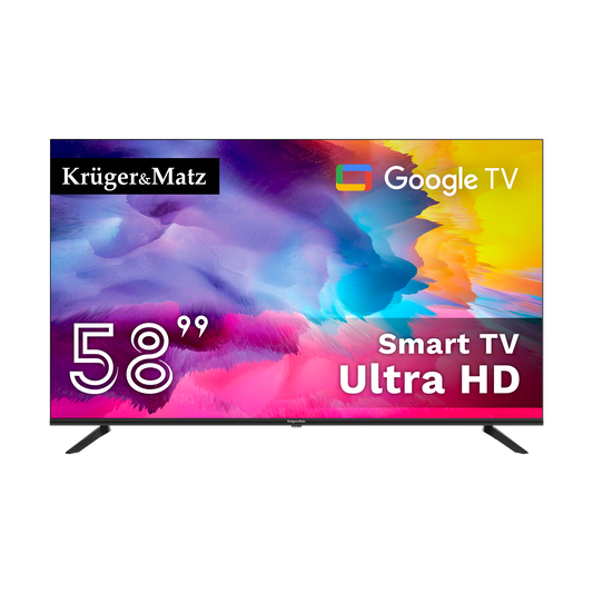 Kruger&Matz 58" UHD Smart TV with DVB-T2/S2 and H.265 (HEVC) - Carlat