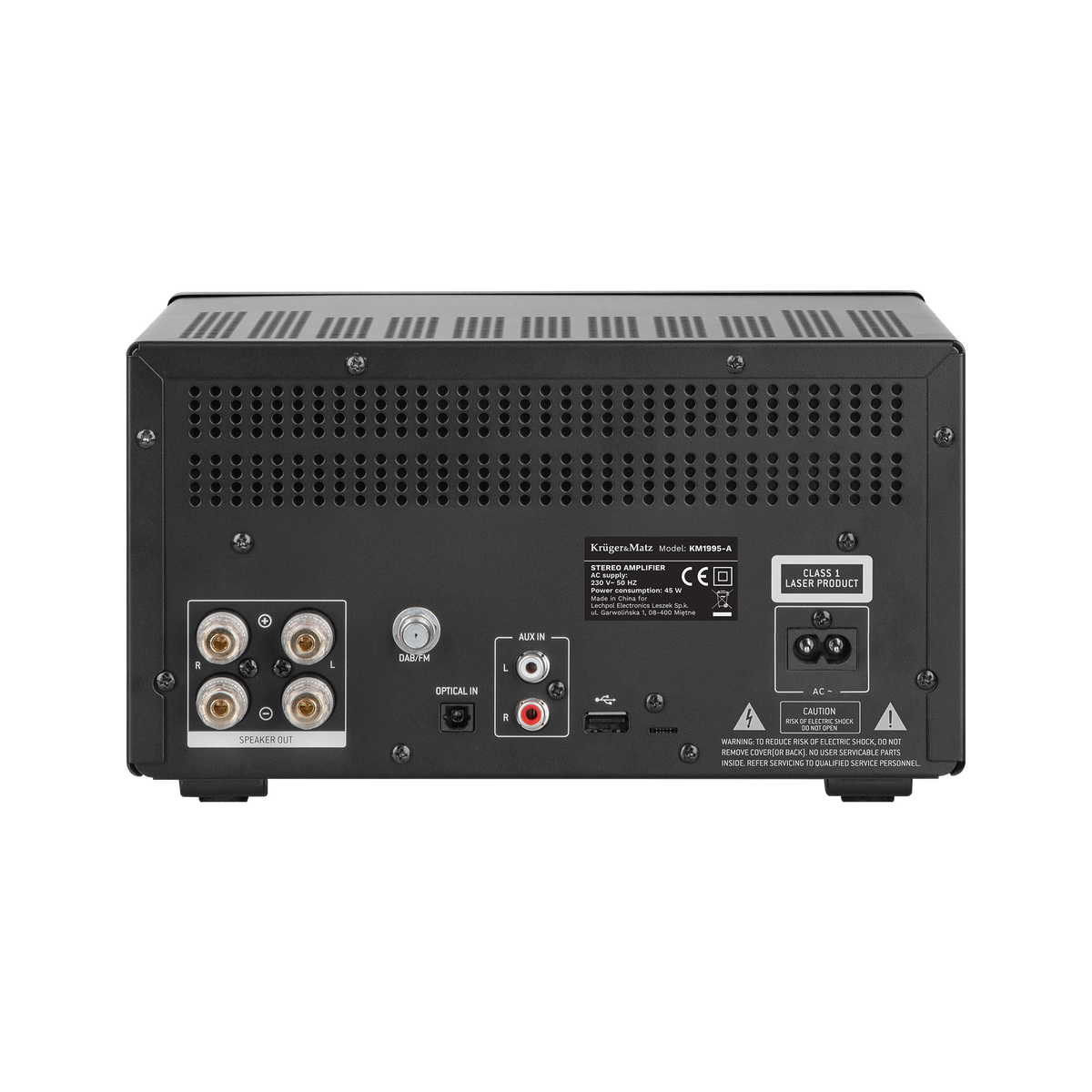 Kruger&amp;Matz KM1995-A Class A Hi-Fi Amplifier (CD, USB, Bluetooth, DAB+ digital radio, FM) - Carlat