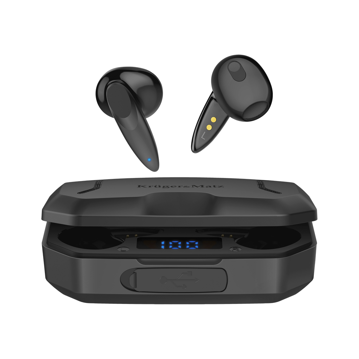 Kruger&amp;Matz M6 Wireless In-Ear Headphones with Power Bank - Black - Carlat