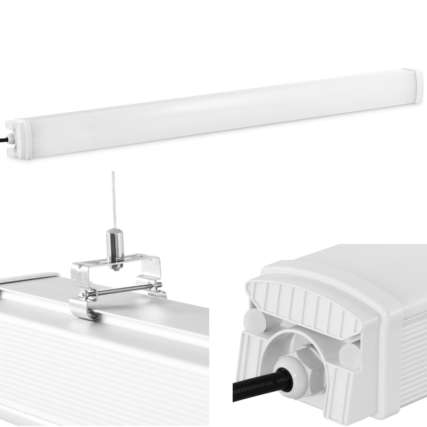 LED lamp waterproof airtight for storage in the chicken house IP65 4400 lm 120 cm 40 W - Carlat