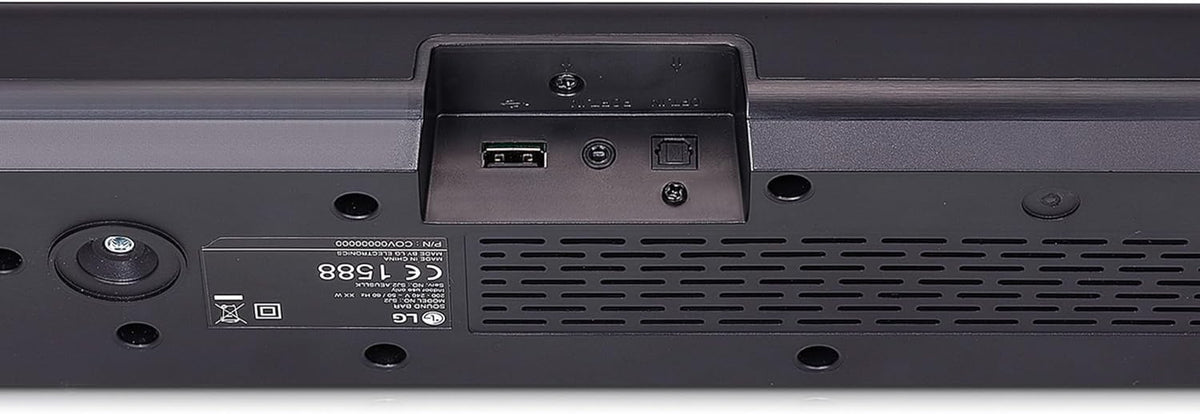LG SQC4R 4.1 Soundbar (220W) with Wireless Subwoofer and Rear Speakers (Adaptive Sound Control, Bluetooth), Black - Carlat