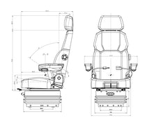 LGV120/C8 AH Pro Air suspension seat - Carlat