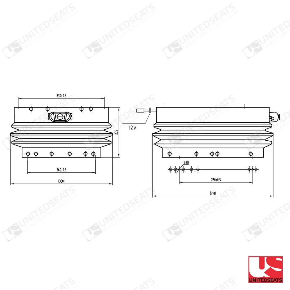 UnitedSeats LGV120 24V seat part - UnitedSeats Vehicle Seat part (image 2)