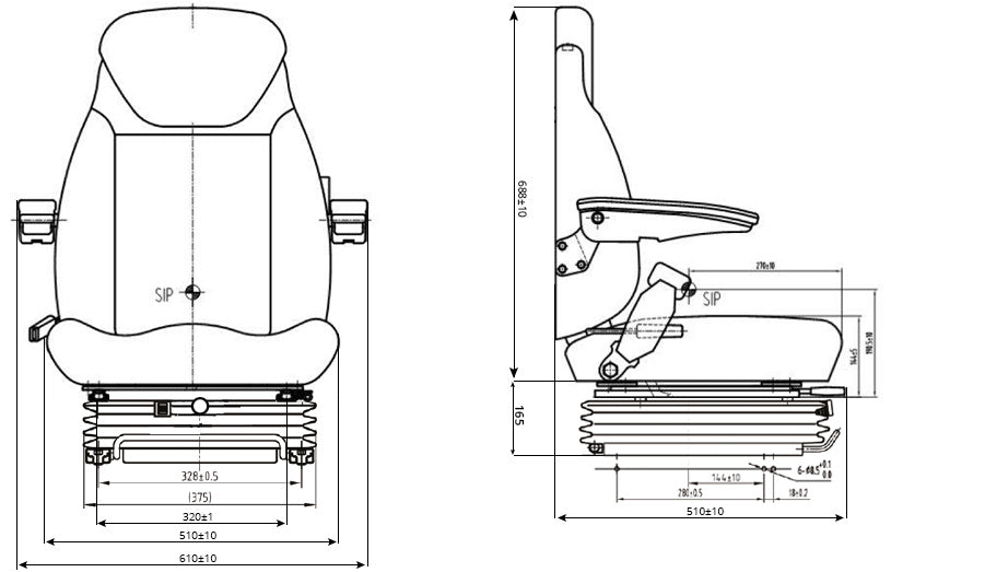 LGV35/C1 Air suspension seat - Carlat
