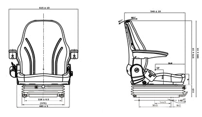 LGV35/C2 Luftgefederter Sitz