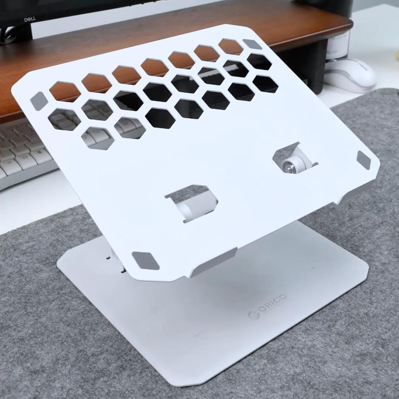 LST02I stand, laptop stand up to 17'' - silver - Carlat