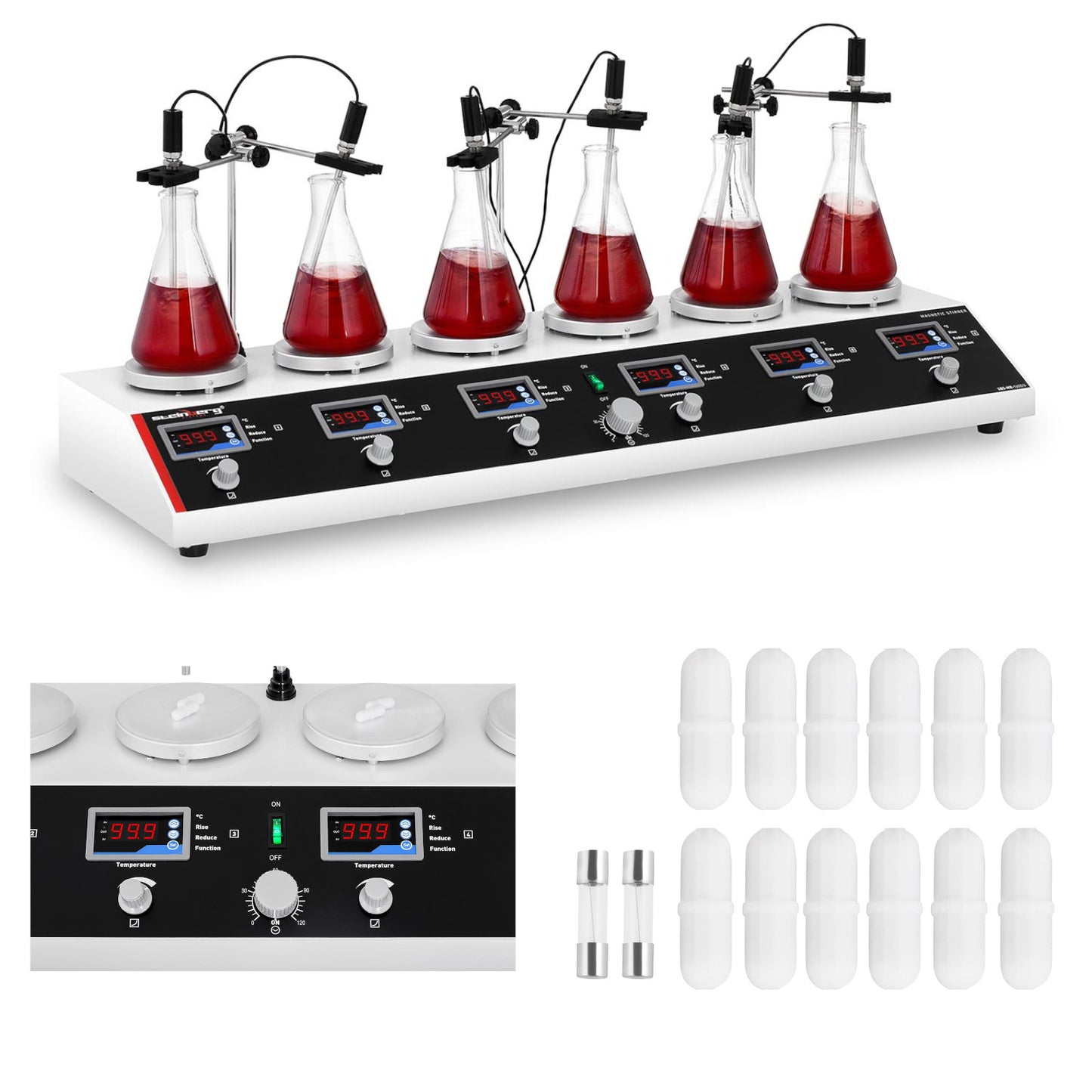Laboratory Equipment – Laboratory magnetic stirrer 99deg C timer 6 - Carlat