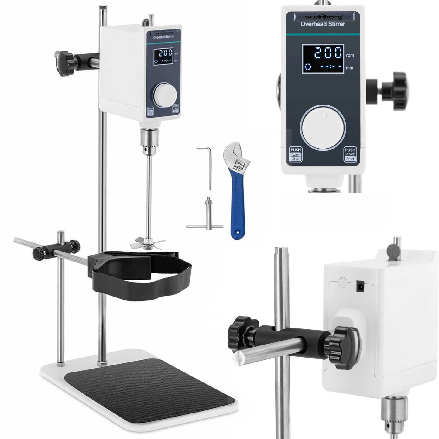 Laboratory Equipment – Laboratory mechanical stirrer timer 20 l 50-1200 - Carlat