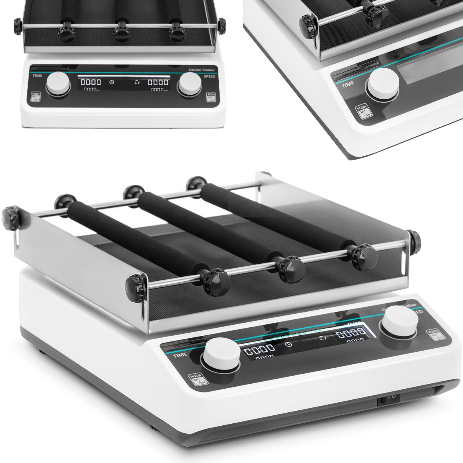 Laboratory Equipment – Laboratory orbital shaker 40-200 rpm, 3 rollers - Carlat