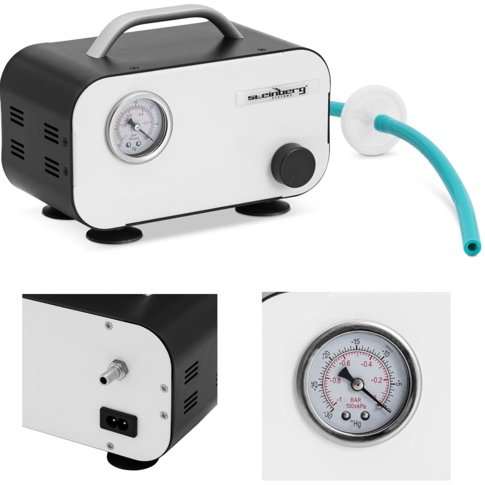 Laboratory Equipment – Laboratory vacuum pump with pressure gauge, oil-free, - Carlat