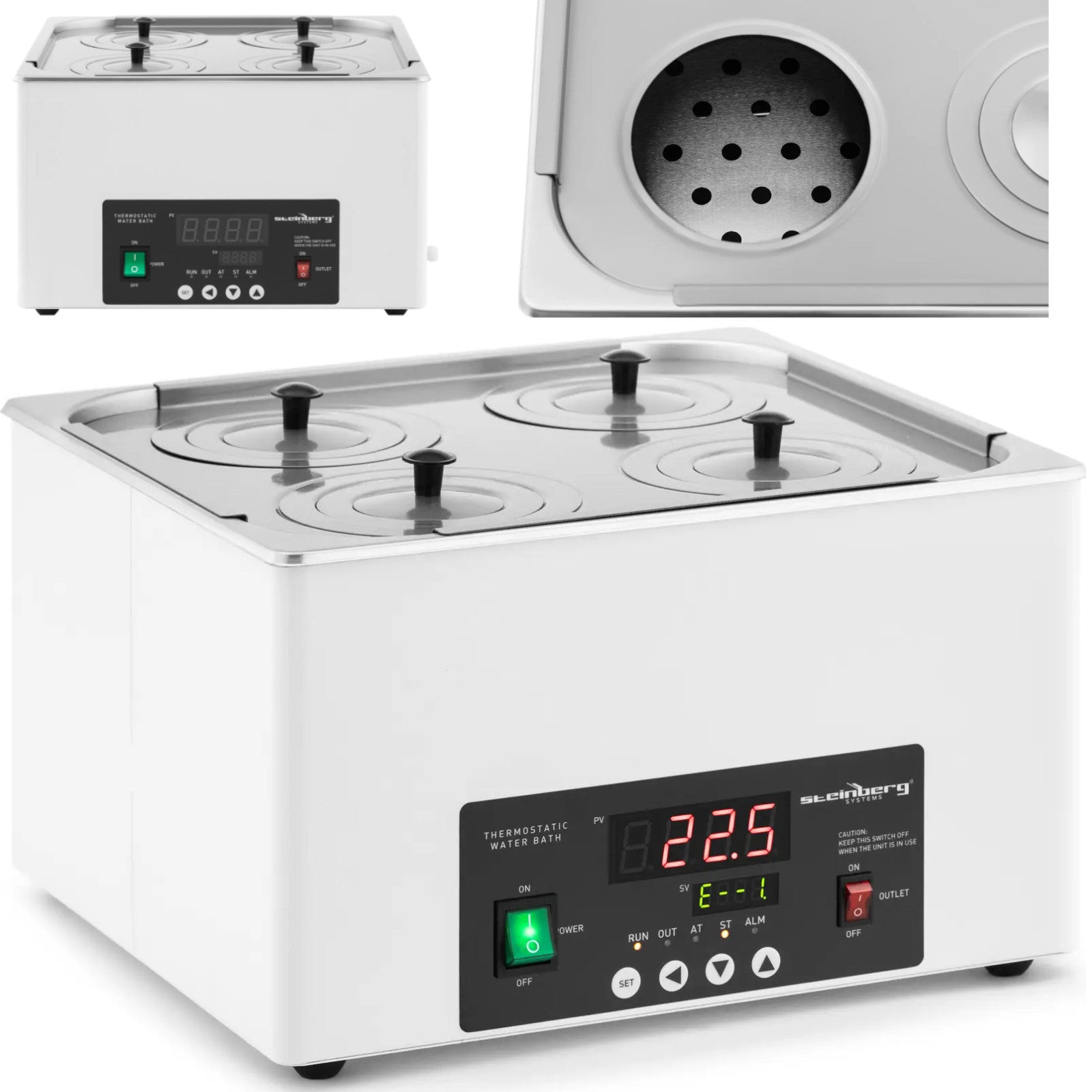 Laboratory Equipment – Laboratory water bath, 4 seats, 5-100C, 14.6 - Carlat