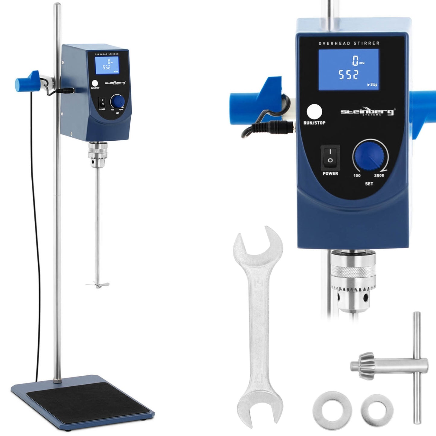 Laboratory Equipment – Mechanical laboratory stirrer, timer, 2500 rpm - Carlat