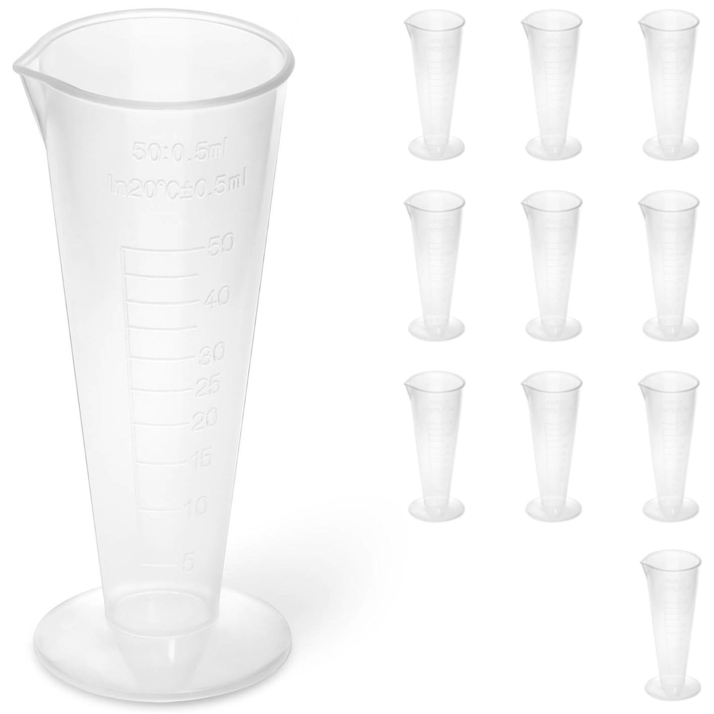 Laboratory Equipment – Plastic laboratory beaker with 50 ml graduation - Carlat