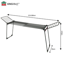 Large, foldable clothes drying rack, up to 25 kg, black, XXL, Kinghoff KH-2045 - Carlat