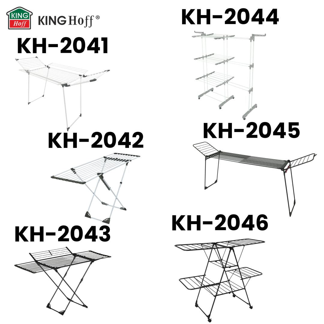 Large, foldable clothes drying rack, up to 25 kg, black, XXL, Kinghoff KH-2045 - Carlat