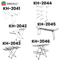 Large, foldable clothes drying rack, up to 25 kg, black, XXL, Kinghoff KH-2045 - Carlat