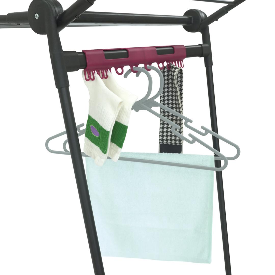 Large, foldable clothes drying rack, up to 25 kg, black, XXL, Kinghoff KH-2045 - Carlat