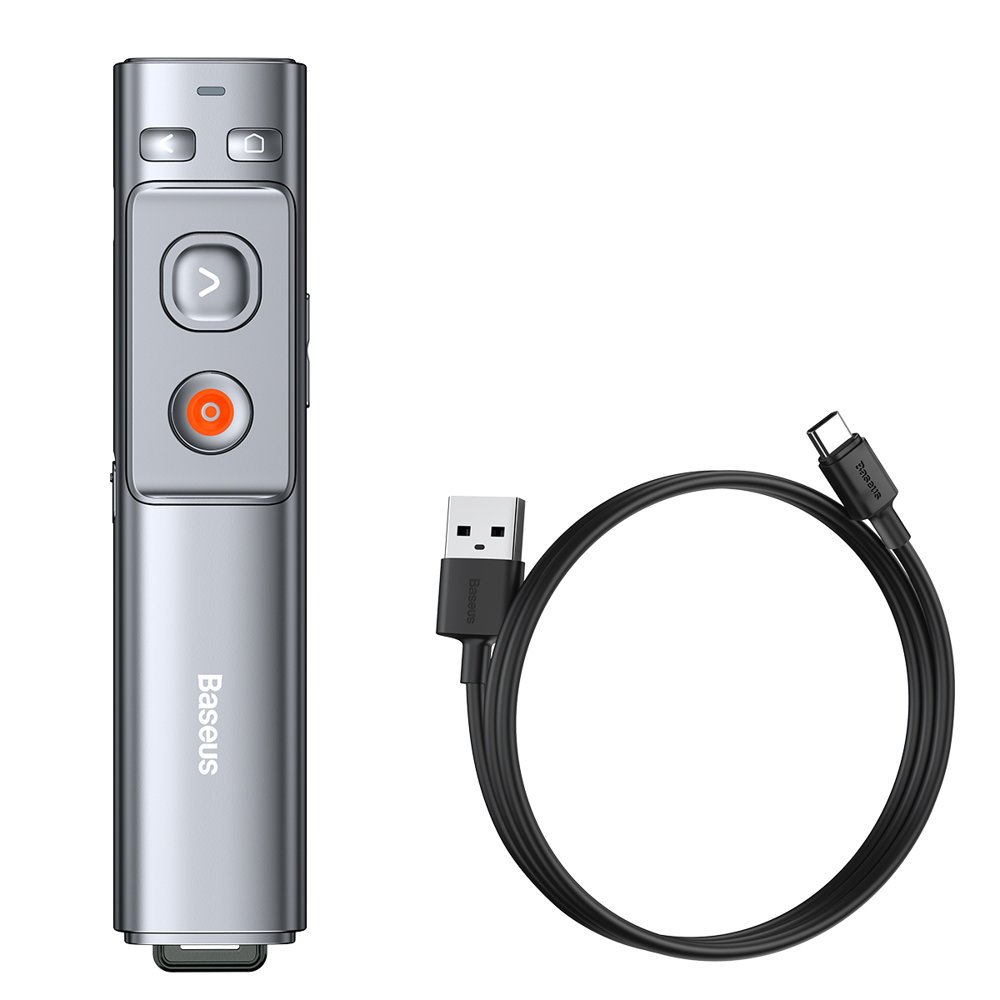 Laser indicator for PC presentation with Orange Dot integrated battery grey - Carlat