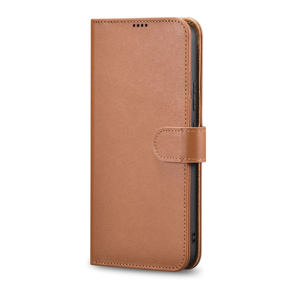 Leather Wallet Case for Galaxy S22+ Brown - Carlat