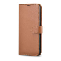 Leather Wallet Case for Galaxy S22+ Brown - Carlat