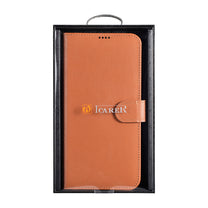Leather Wallet Case for Galaxy S22+ Brown - Carlat