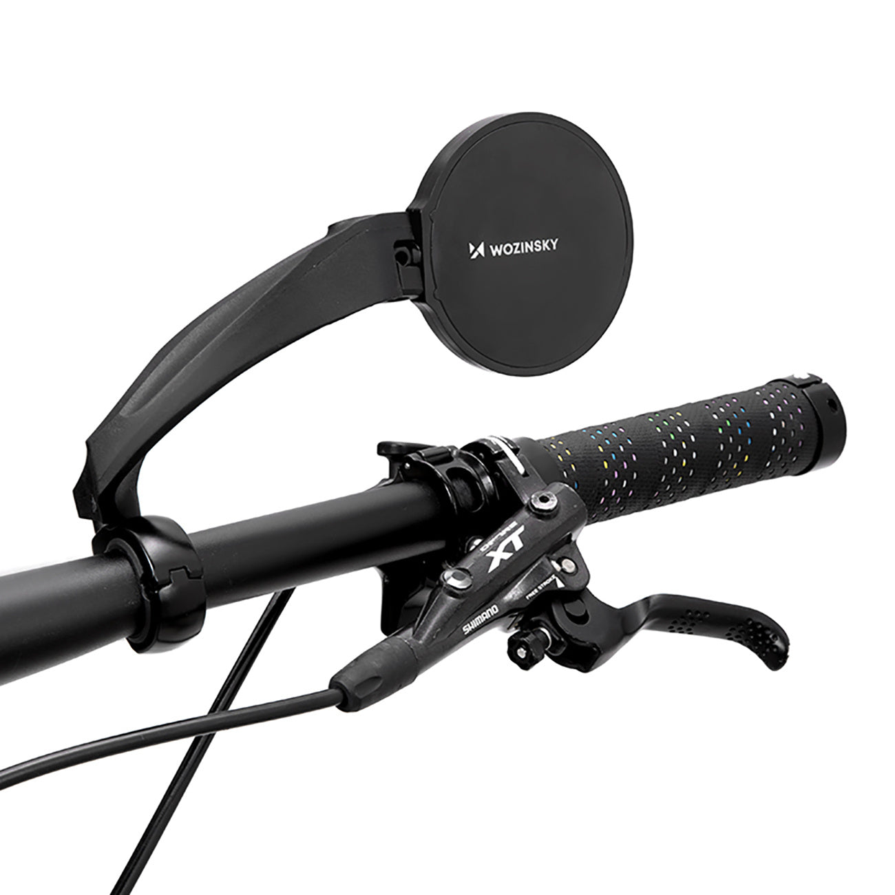 Left rear-view bicycle mirror - black - Carlat