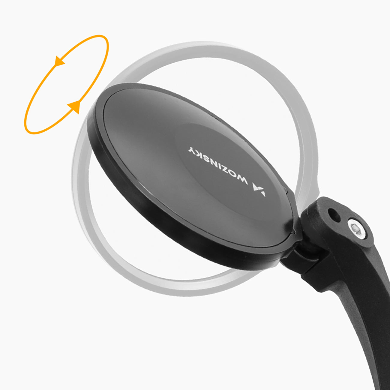 Left rear-view bicycle mirror - black - Carlat