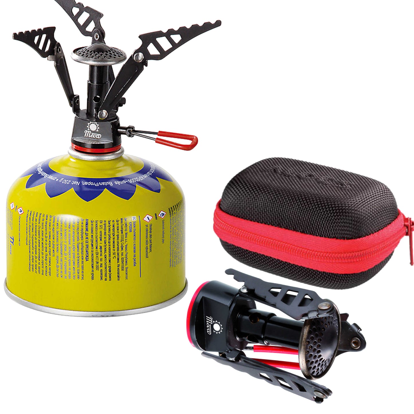 Lightest tourist stove for gas cart (valve or thread) SPARK 80gram 2.6kW - Carlat