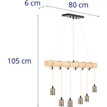Lighting – LOFT hanging ceiling lamp, 6 points E27 - Carlat
