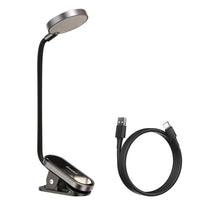 Lighting – Mini LED screen reading lamp with clip, gray - Carlat