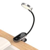 Lighting – Mini LED screen reading lamp with clip, gray - Carlat