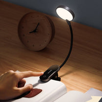 Lighting – Mini LED screen reading lamp with clip, gray - Carlat