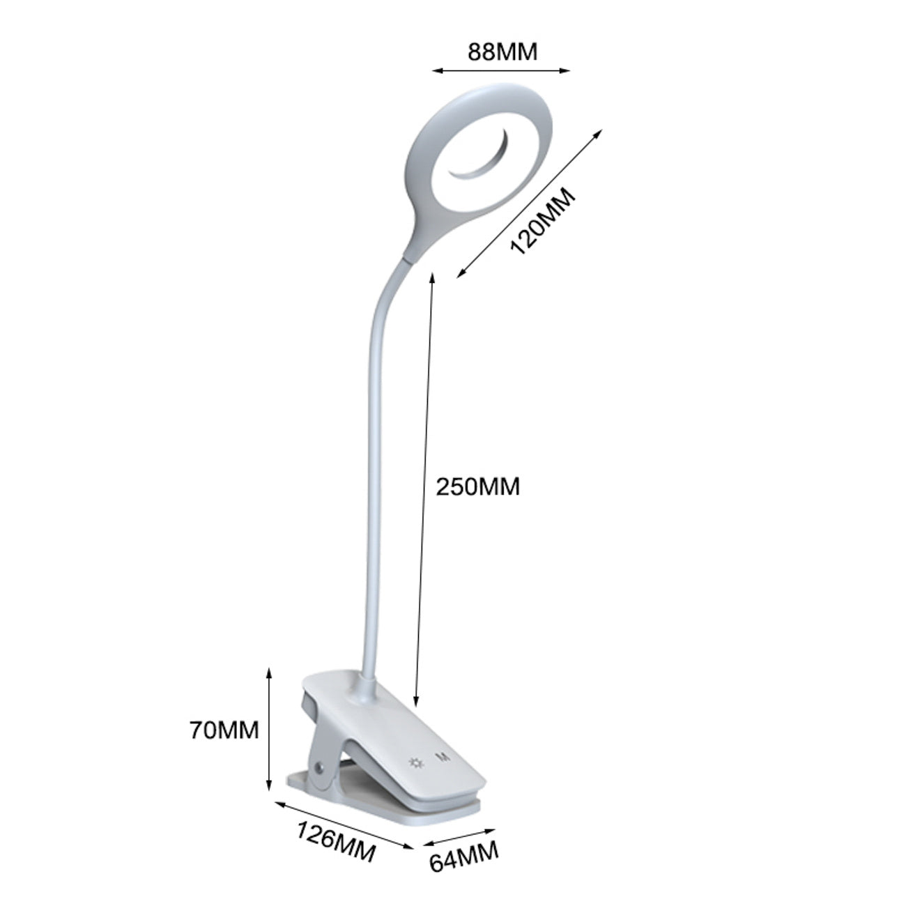 Lighting – Mini wireless LED reading lamp with clip and - Carlat